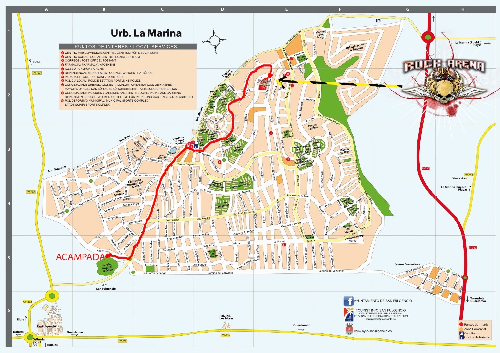 mapa la marina camping