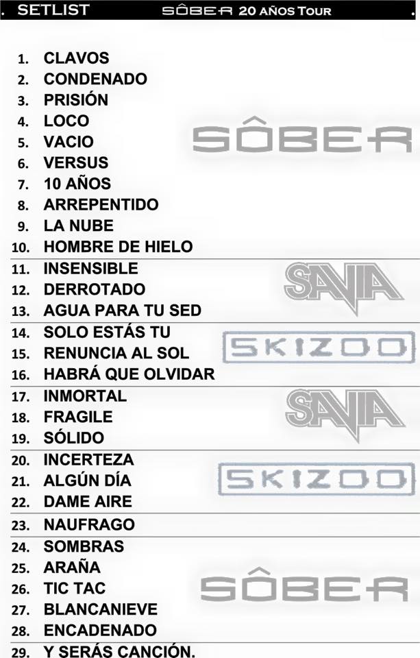 SetListSober