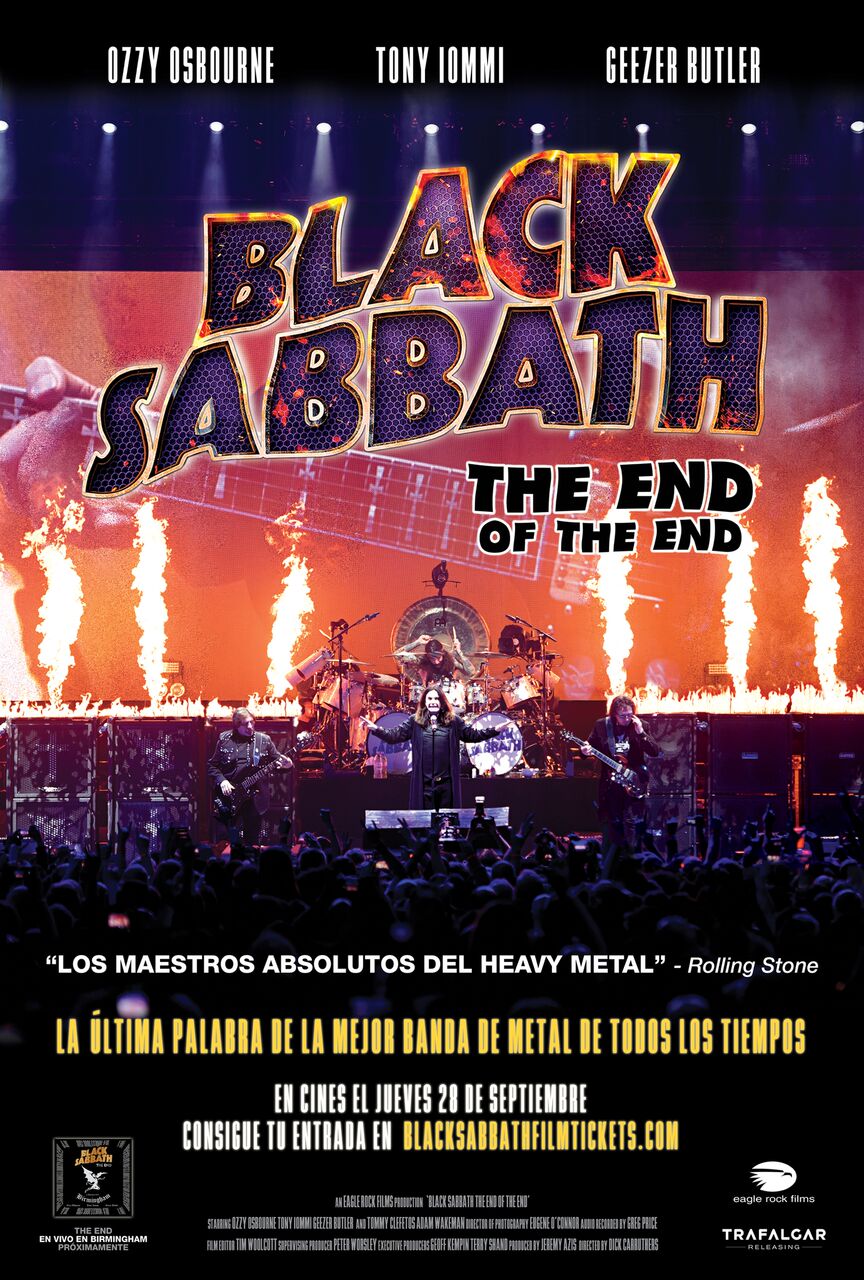 BLACK SABBATH ONE SHEET POSTER Spanish