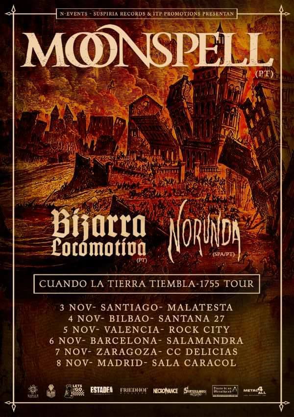 MOONSPELL CARTELL gira